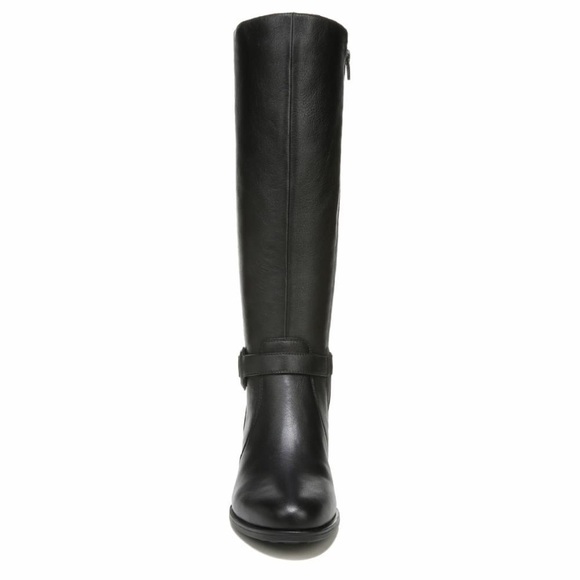 Naturalizer Davis Black Waterproof Leather Tall Boots - Picture 2 of 11
